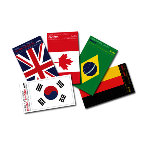 세계 국기 스티커 세트 World Flags Sticker Set